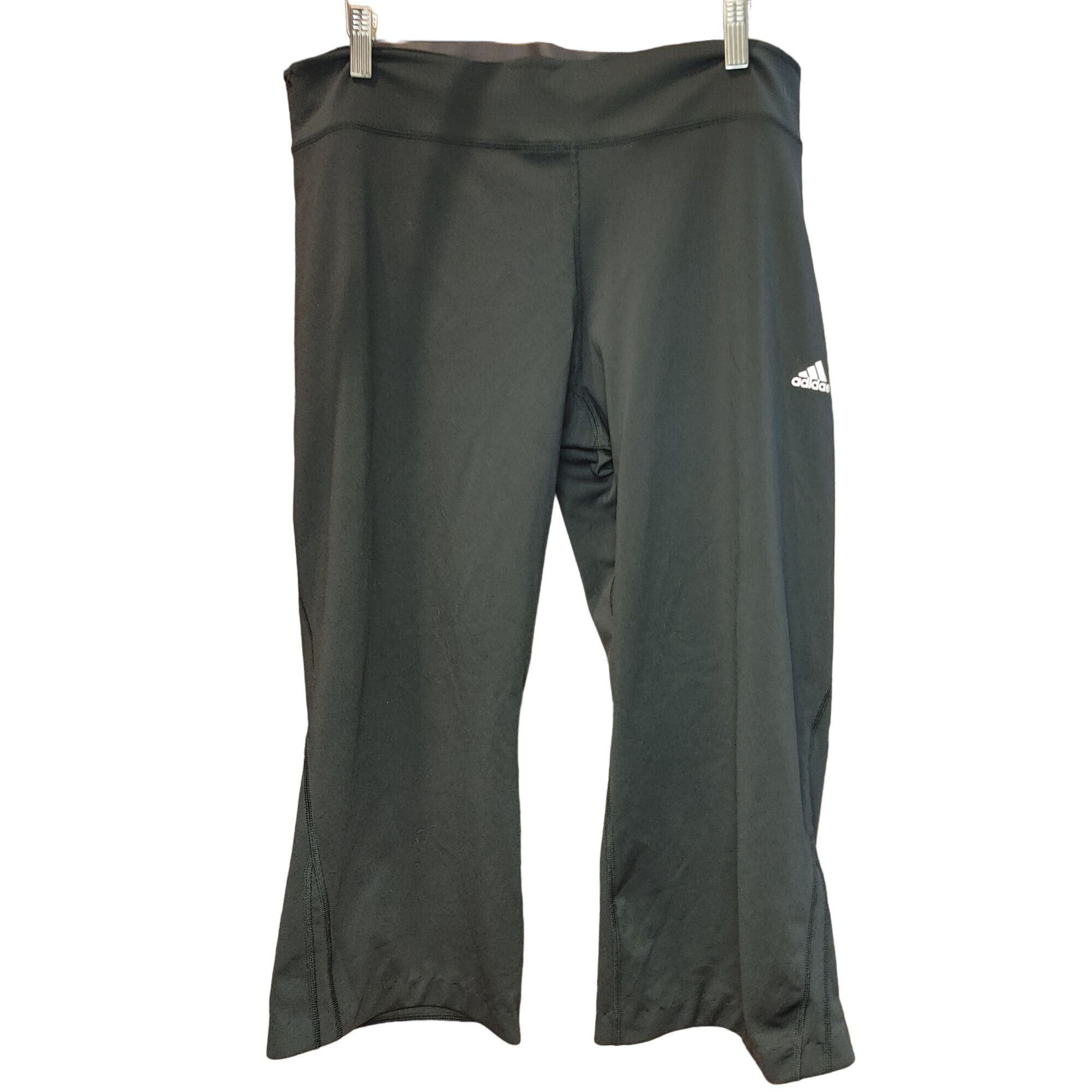 Adidas Adidas Women's Black Ankle Cropped Activewear Leggings XL Size 40" / US 18 - 1 Thumbnail
