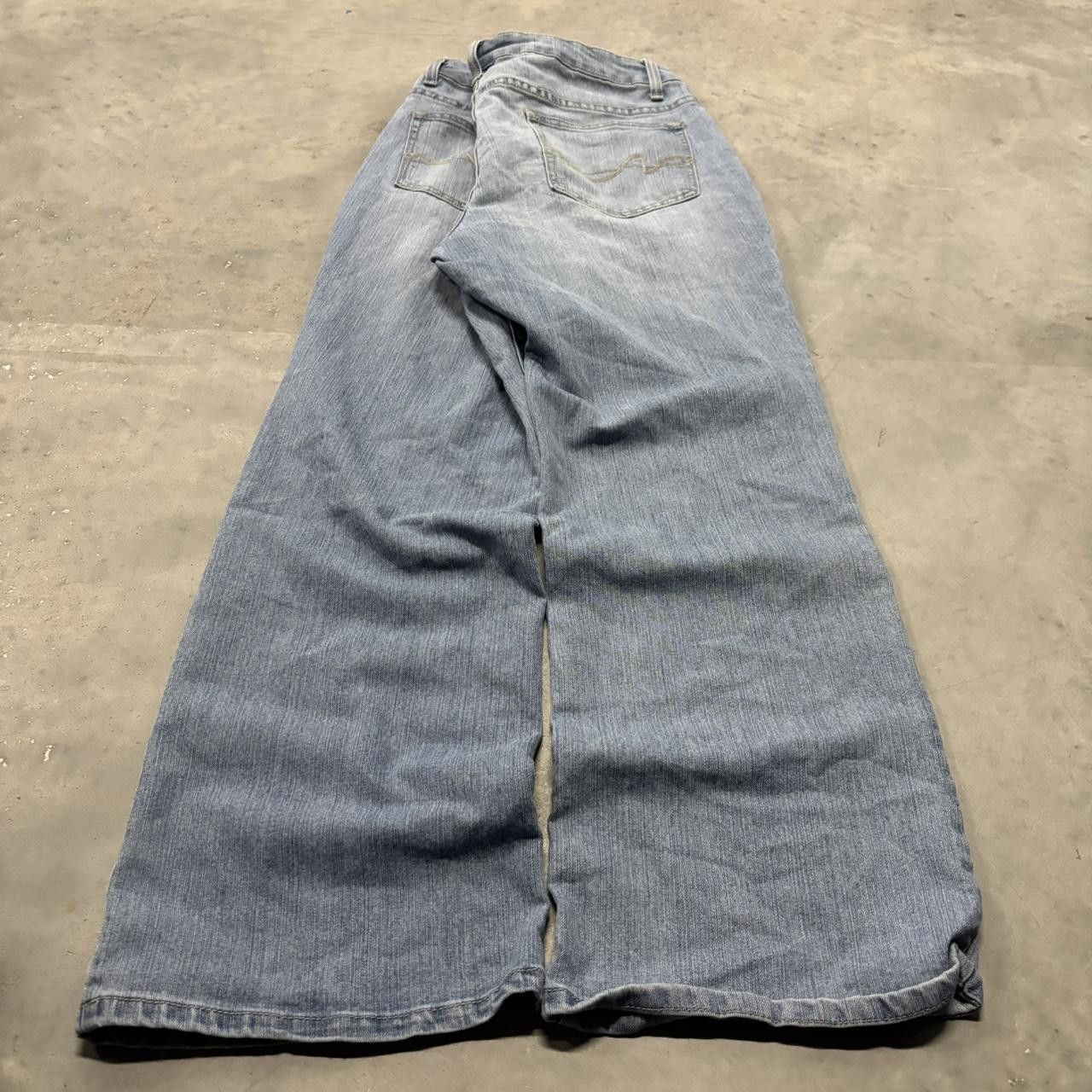 Japanese Brand × Vintage Crazy Vintage Y2K/2000s Light Wash Skater Streetwear Essential Denim Jeans! Size US 34 / EU 50 - 4 Thumbnail