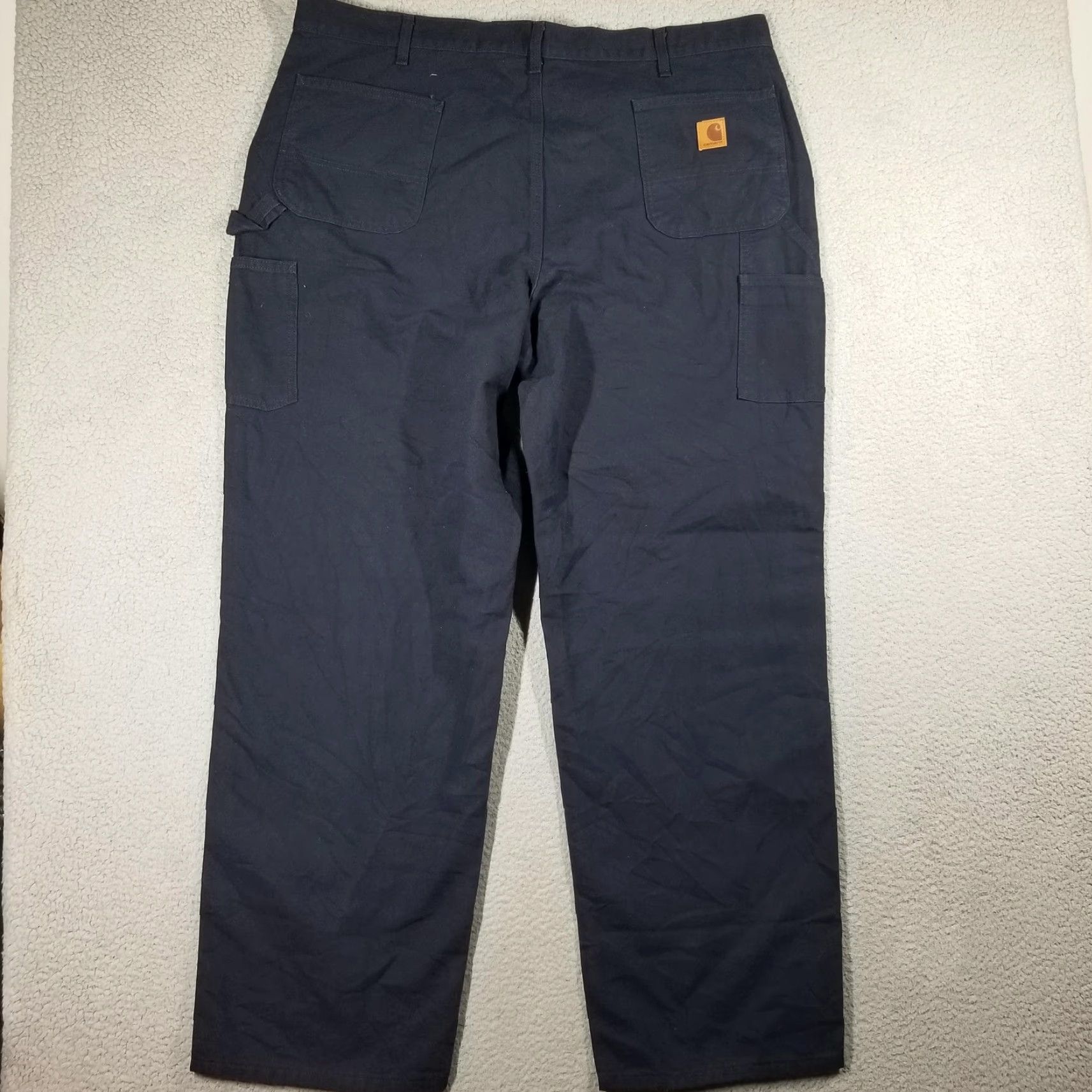 Carhartt Carhartt B11 MDT Cargo Work Pants Men 44x34 Navy Blue Canvas Workwear Casual Size US 44 / EU 60 - 2 Thumbnail