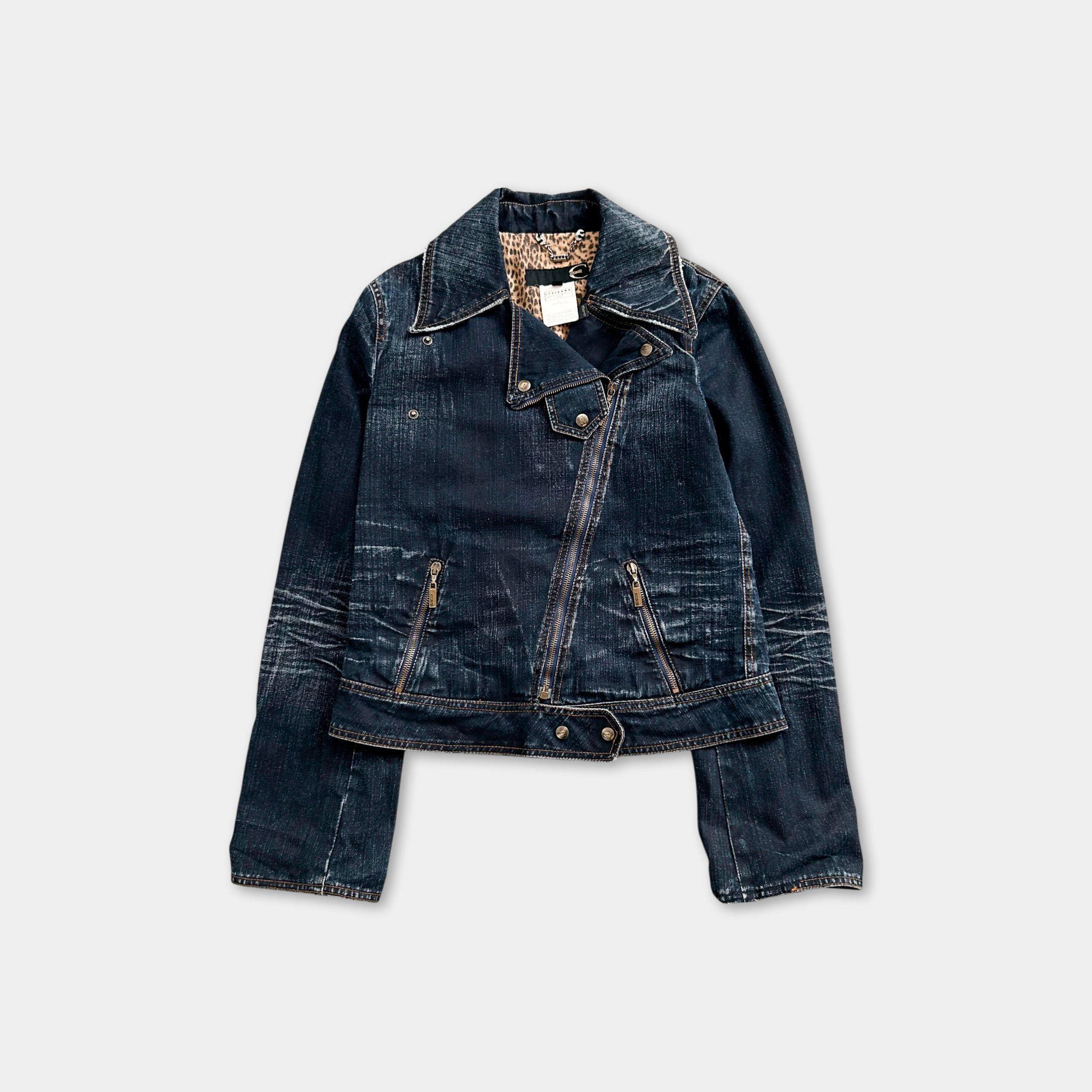 Just Cavalli Just Cavalli 2000's Blue Denim Jacket Size US S / EU 44-46 / 1 - 1 Thumbnail