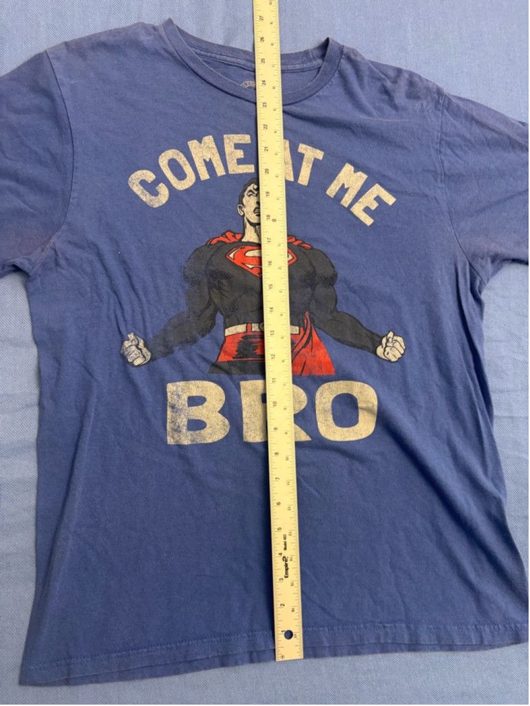 DC Comics Men's DC Comics Superman Graphic T-Shirt Size L Blue Size US L / EU 52-54 / 3 - 6 Thumbnail