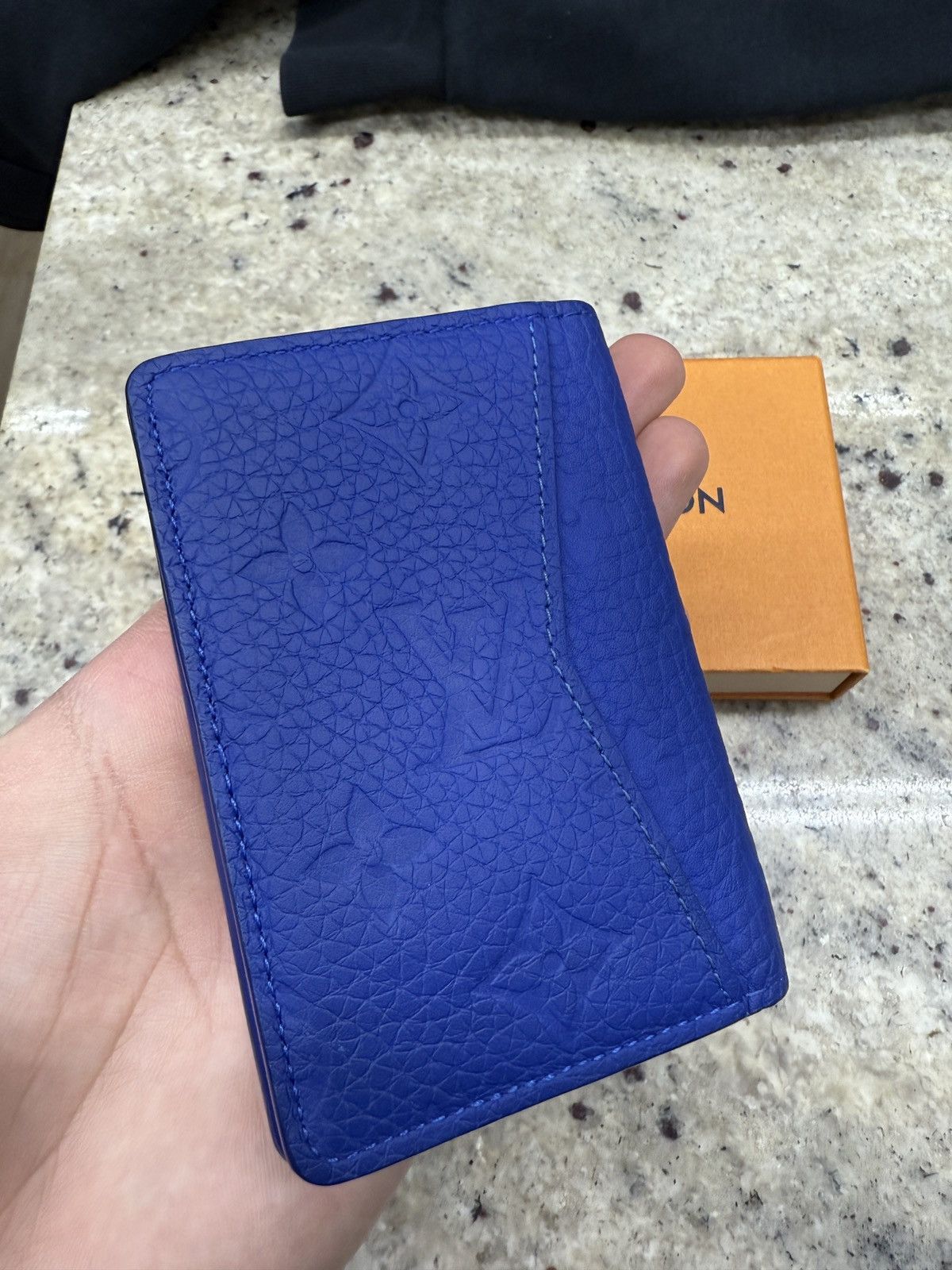 Louis Vuitton Louis Vuitton Navy Blue Monogram Card Holder Size ONE SIZE - 2 Thumbnail