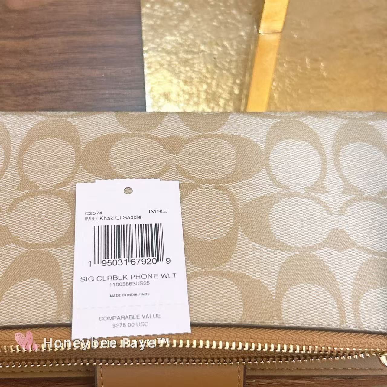 Coach Tech Phone Wallet In Colorblock Signature Canvas C2874 Size ONE SIZE - 7 Thumbnail
