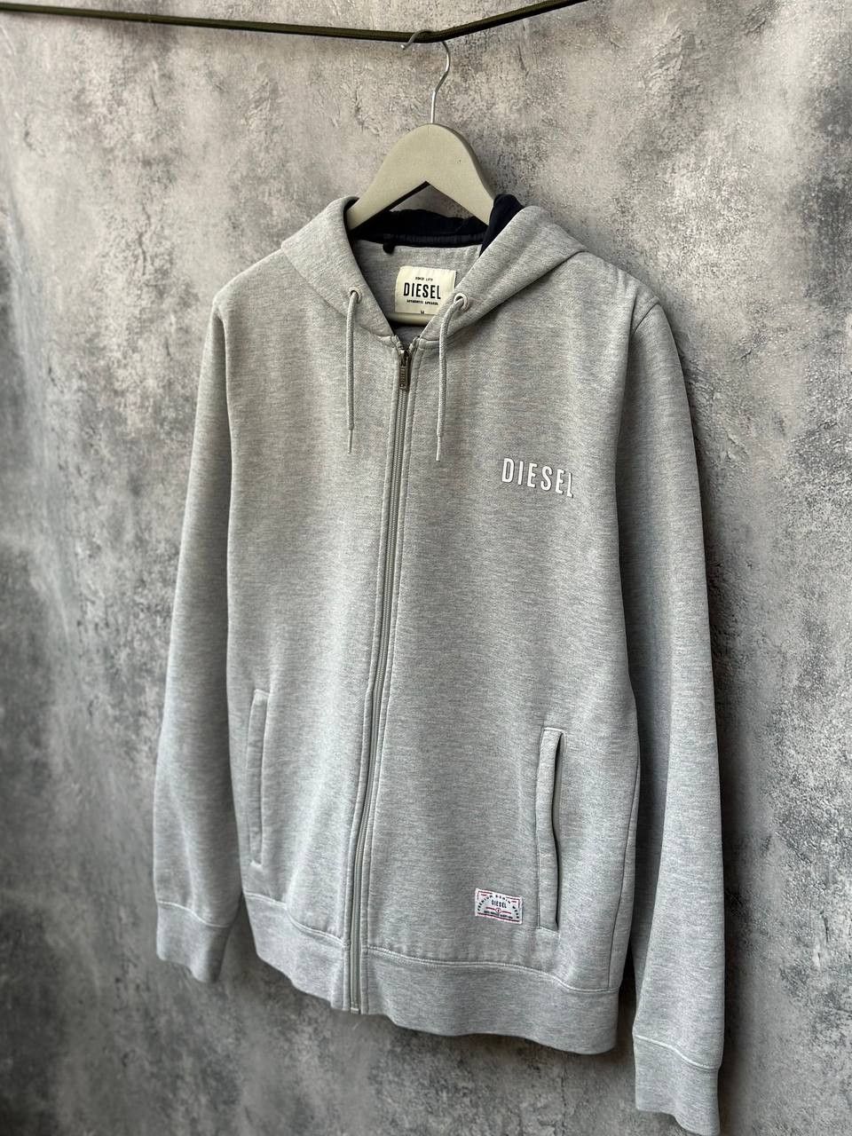 Diesel Diesel Full Zip Hoodie y2k Gray Hooded Sweater Size US M / EU 48-50 / 2 - 1 Thumbnail