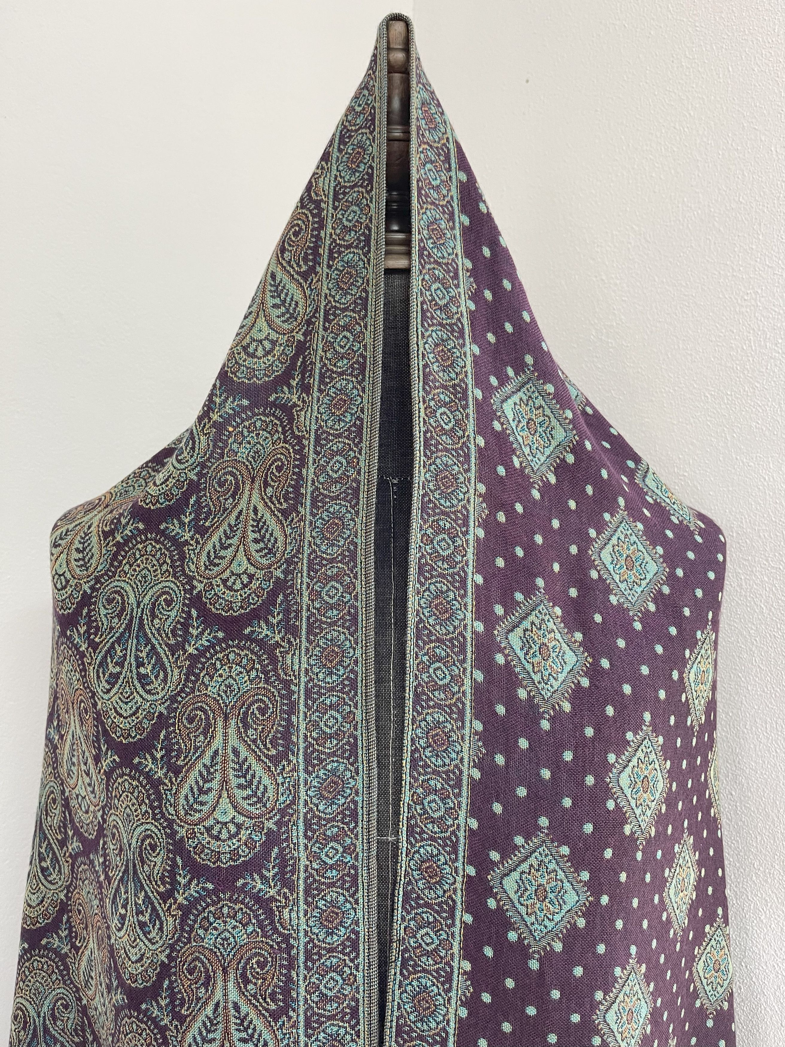 Vintage Vintage Big Size Scarves, Large-Sized Wrap - 6079 Size ONE SIZE - 3 Thumbnail