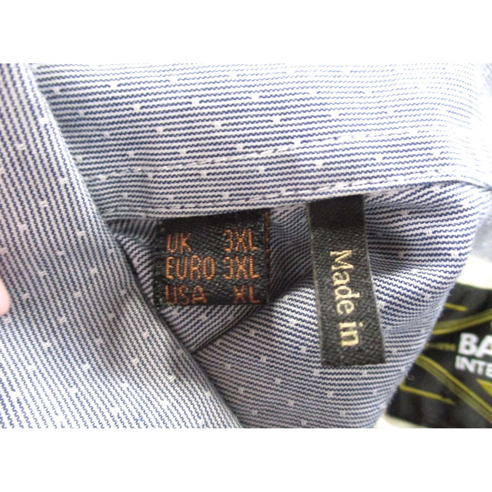 Barbour Barbour Shirt Mens XL Blue Polka Dot Business Casual Workwear Button-Up Knit Cotton Long Sleeve Collared Spread Neckline Lightweight Size US XL / EU 56 / 4 - 7 Thumbnail