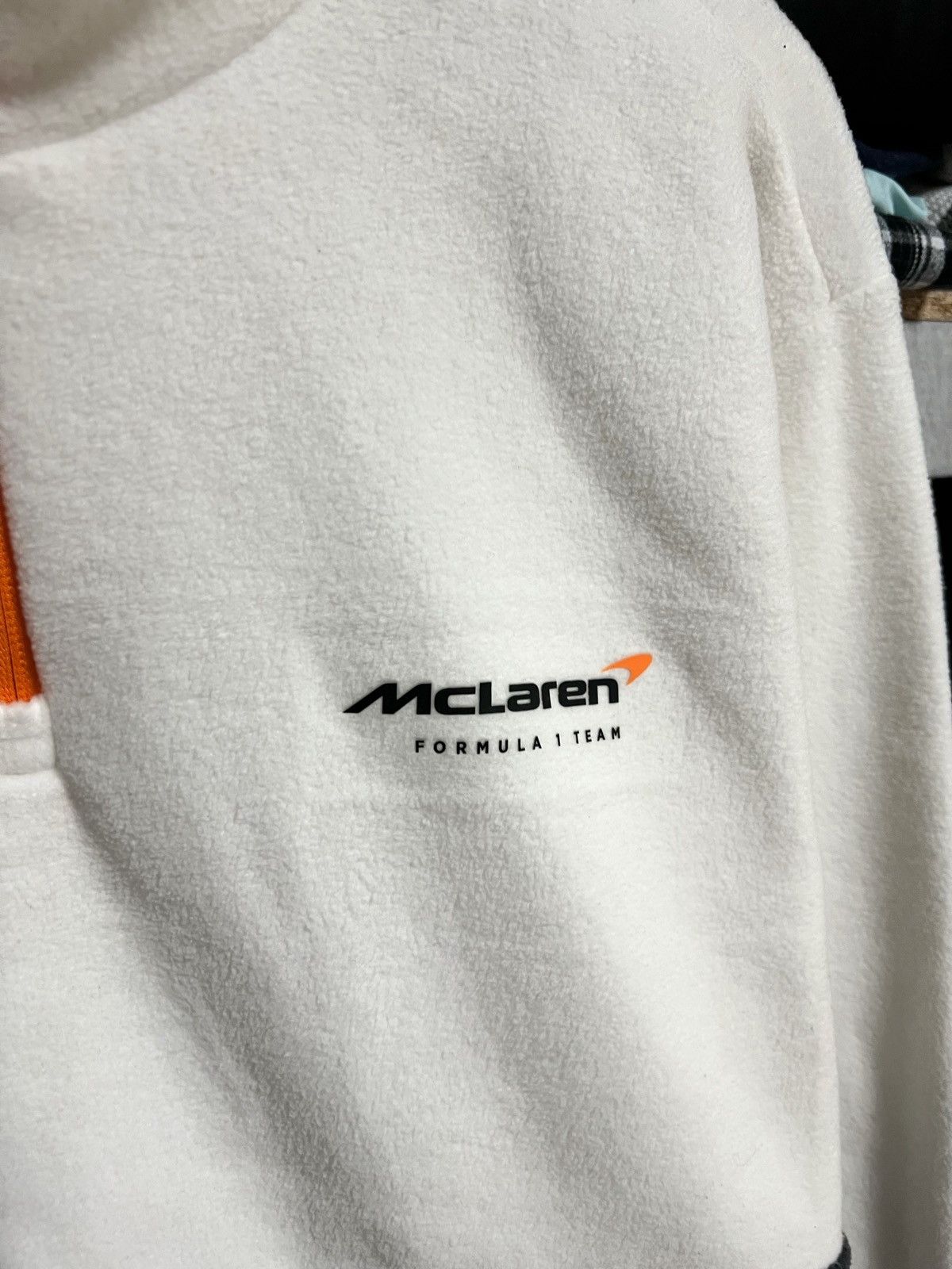 Formula 1 McLaren Gulf White Fleece Jacket Formula 1 F1 Racing Size XL Size US XL / EU 56 / 4 - 5 Thumbnail
