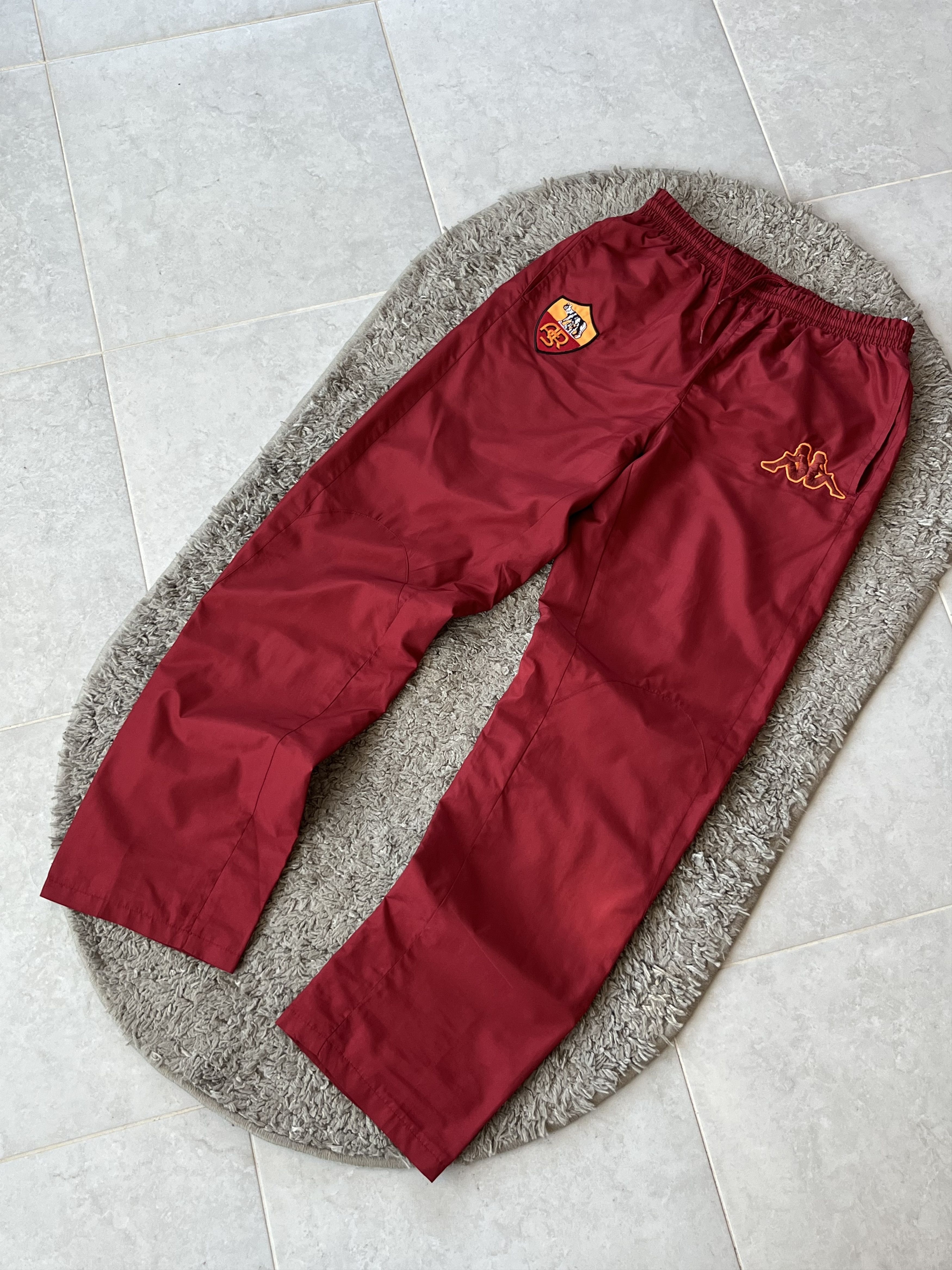 Kappa Vintage Nylon Pants Kappa Y2K Soccer Football A.S. ROMA Size US 30 / EU 46 - 2 Thumbnail
