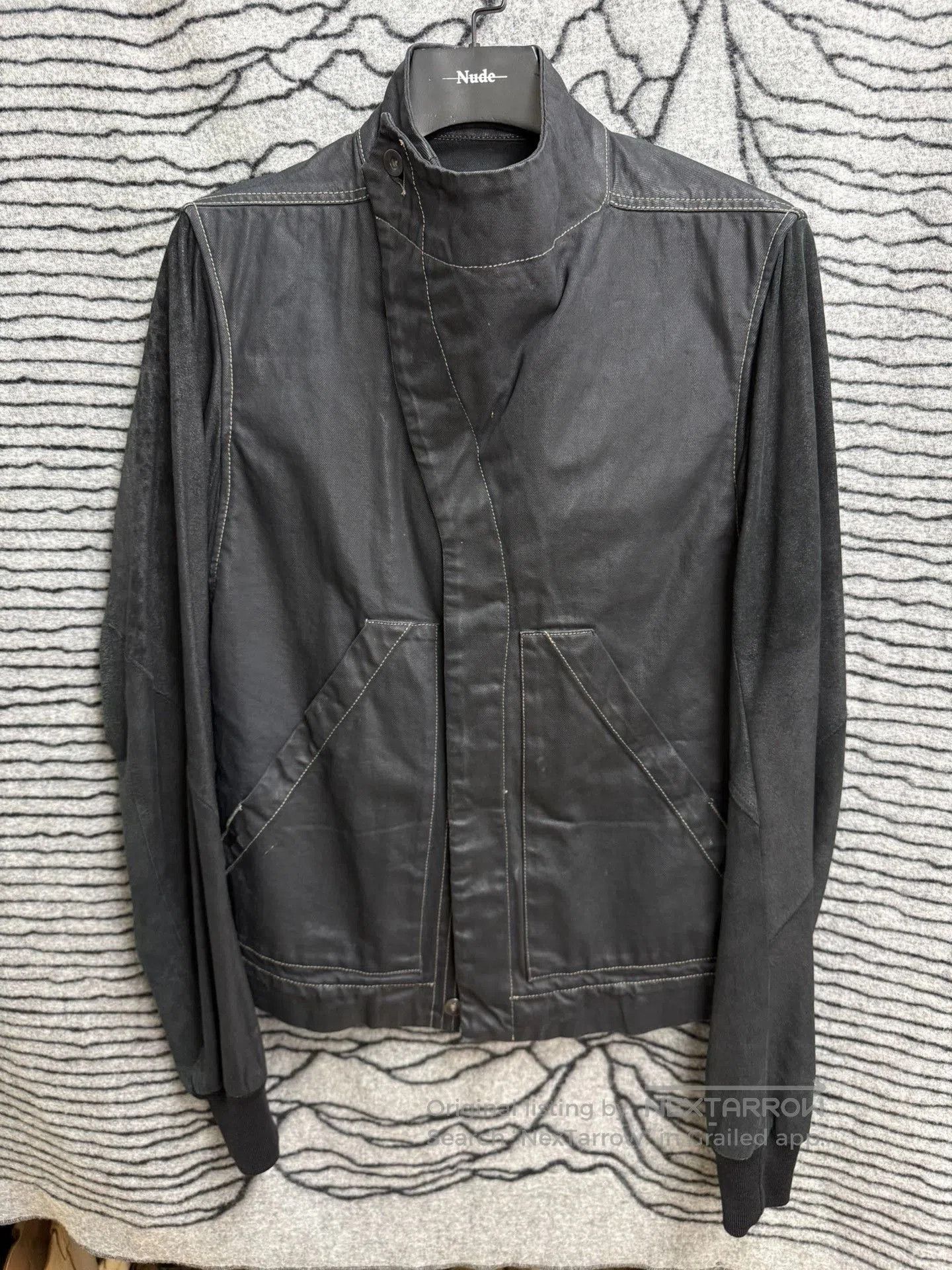 Rick Owens Rick Owens Waxed Denim Distressed Sheepskin Jacket. Size US M / EU 48-50 / 2 - 1 Thumbnail