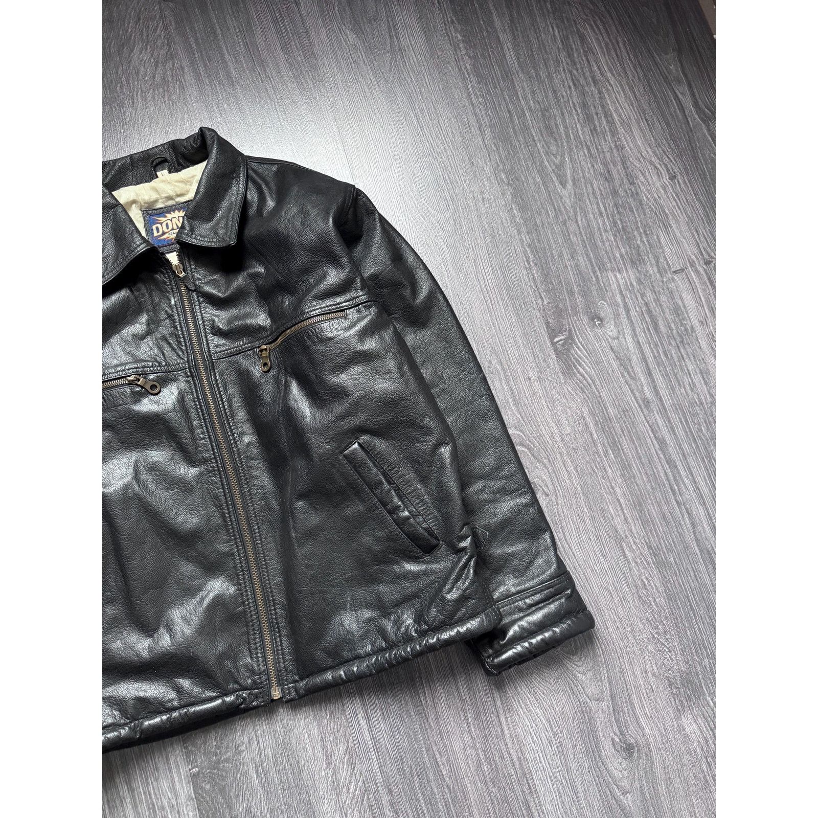 Vintage Black Donna Vintage Real Leather Biker Jacket Size US L / EU 52-54 / 3 - 2 Thumbnail