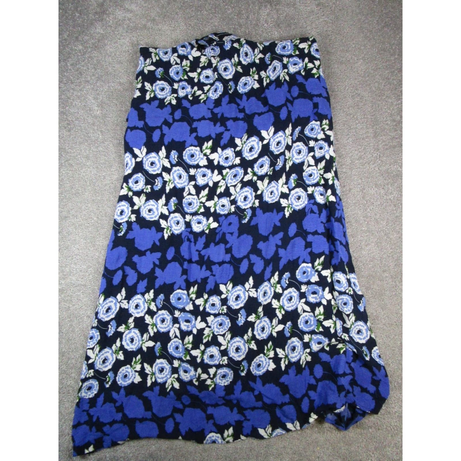 Vintage Maeve Dress Womens 4 Blue Floral Halter Midi Dress Size S / US 4 / IT 40 - 3 Thumbnail