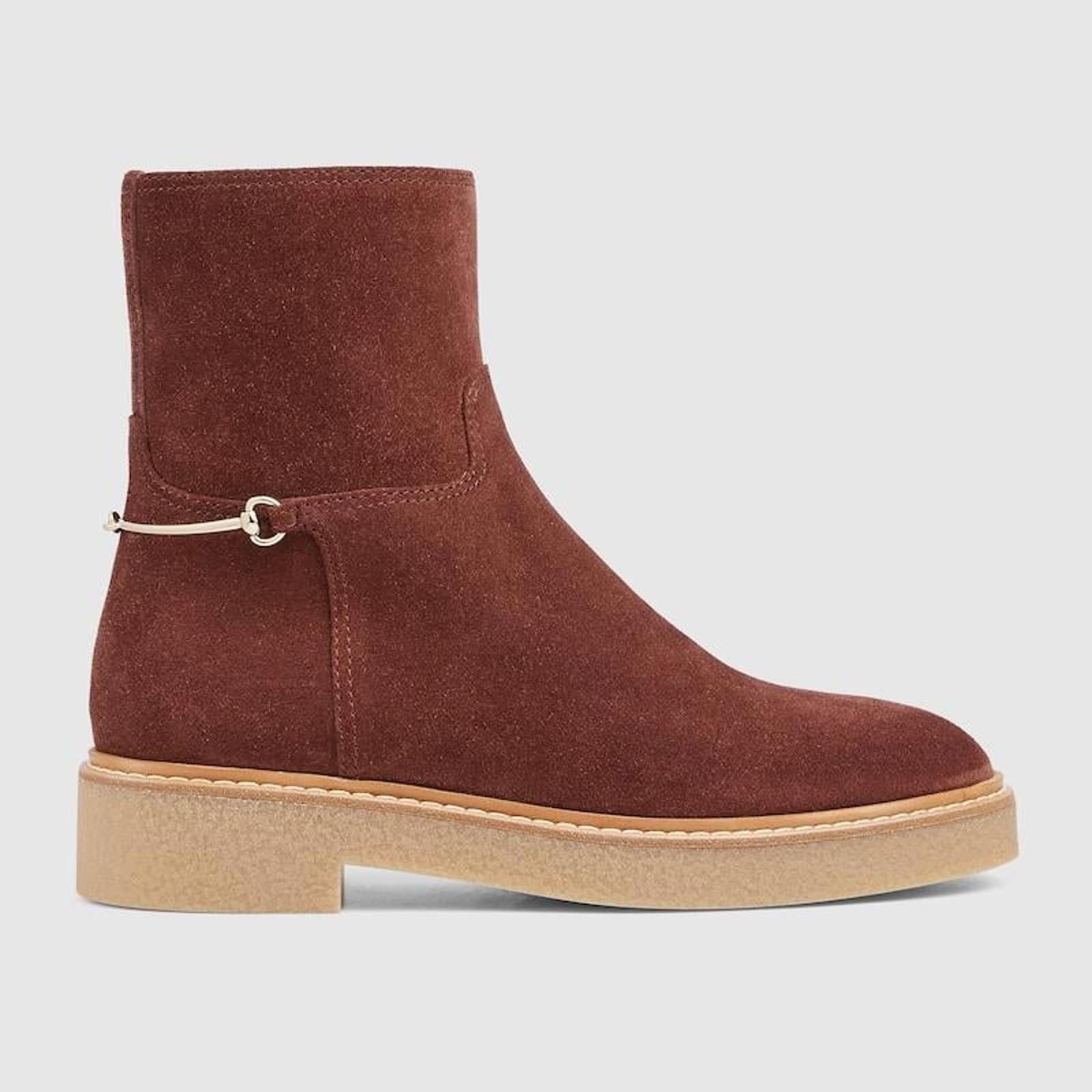 Gucci Slim Horsebit Ankle Boots SIZE 37.5