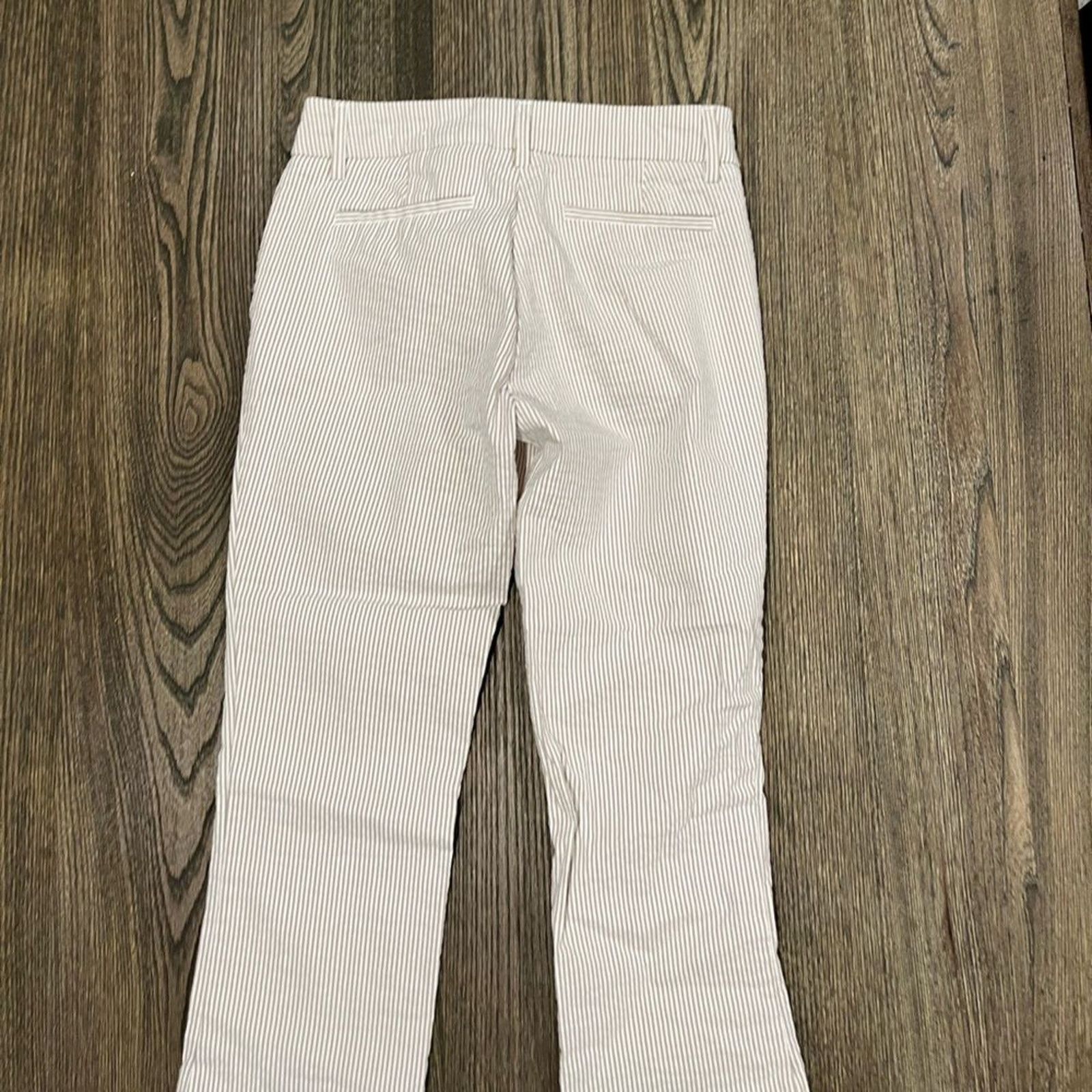 Vintage Eliane Rose Womens Straight Pants Flat Front Striped Size 4 Size 27" / US 4 / IT 40 - 10 Thumbnail