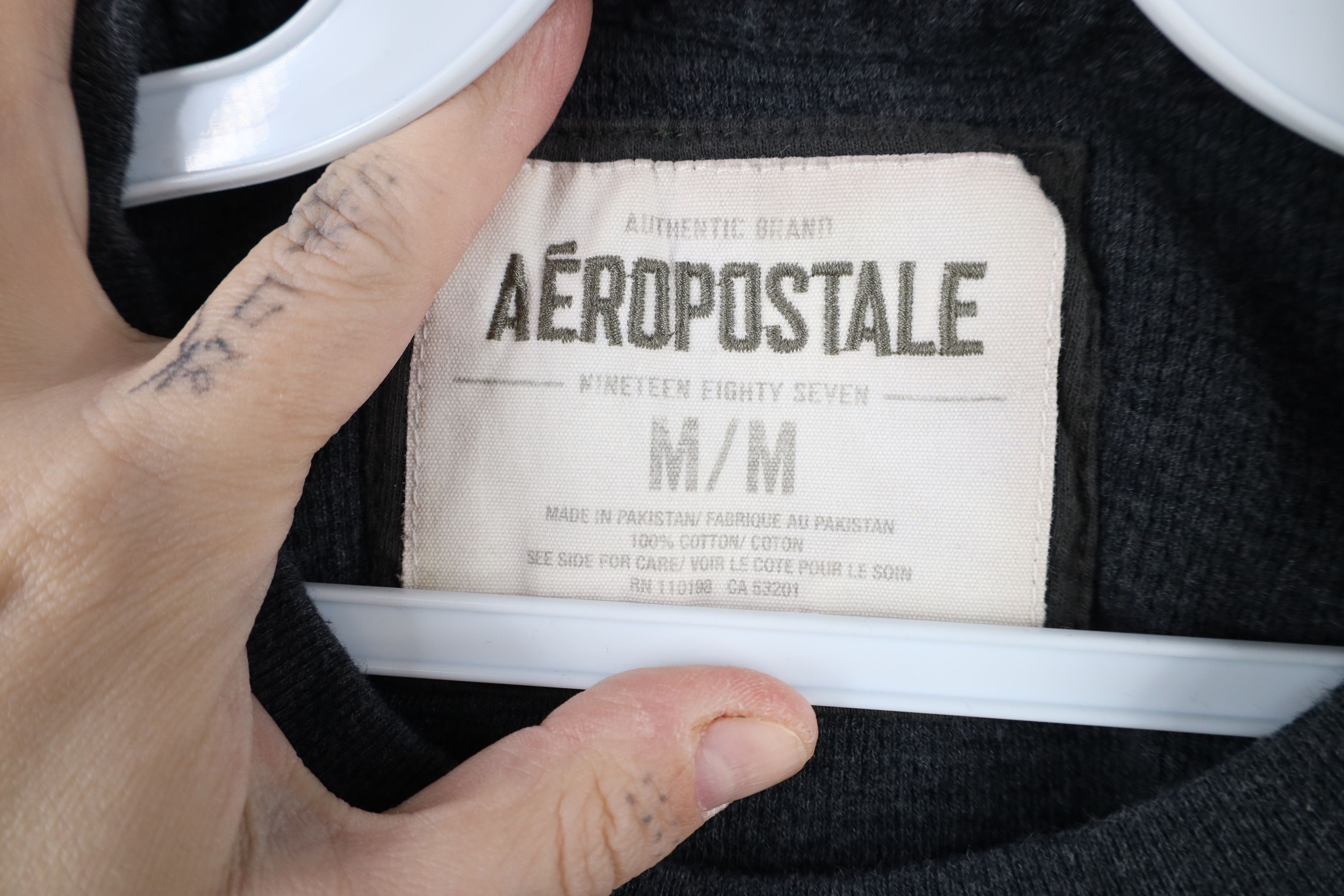 Aeropostale × Vintage Vintage Y2K Aeropostale Waffle Knit Long Sleve T-Shirt Size US M / EU 48-50 / 2 - 6 Thumbnail