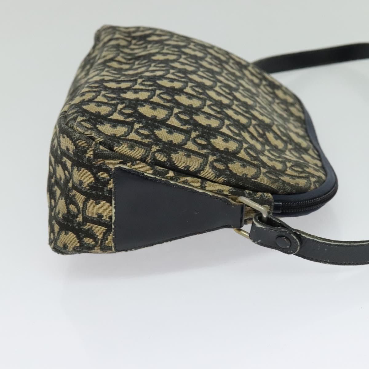 Dior DIOR Trotter Canvas Shoulder Bag Navy Gold Size ONE SIZE - 5 Thumbnail