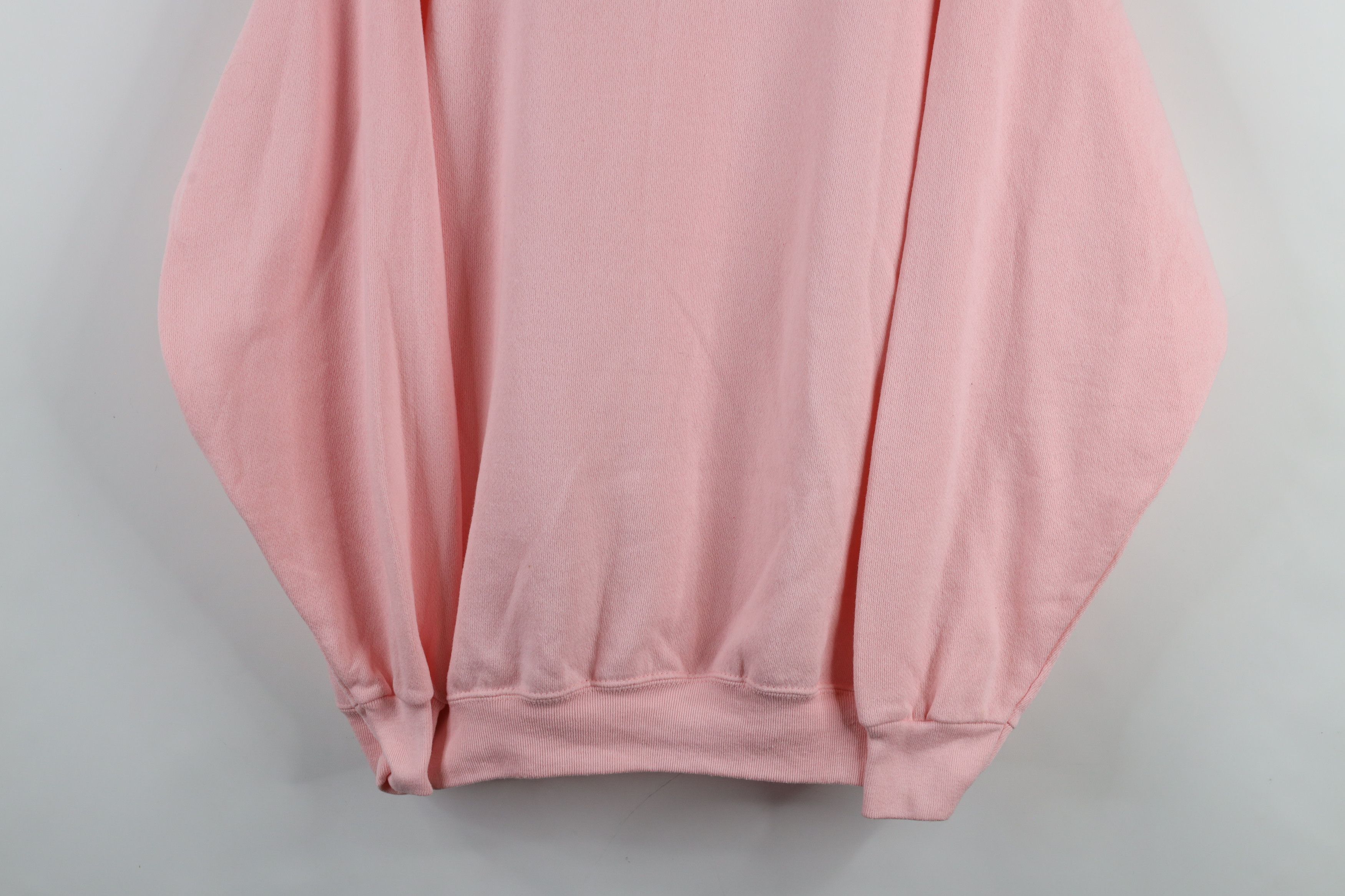 Vintage Vintage 90s Streetwear Blank Crewneck Sweatshirt Pink USA Size XL / US 12-14 / IT 48-50 - 3 Thumbnail