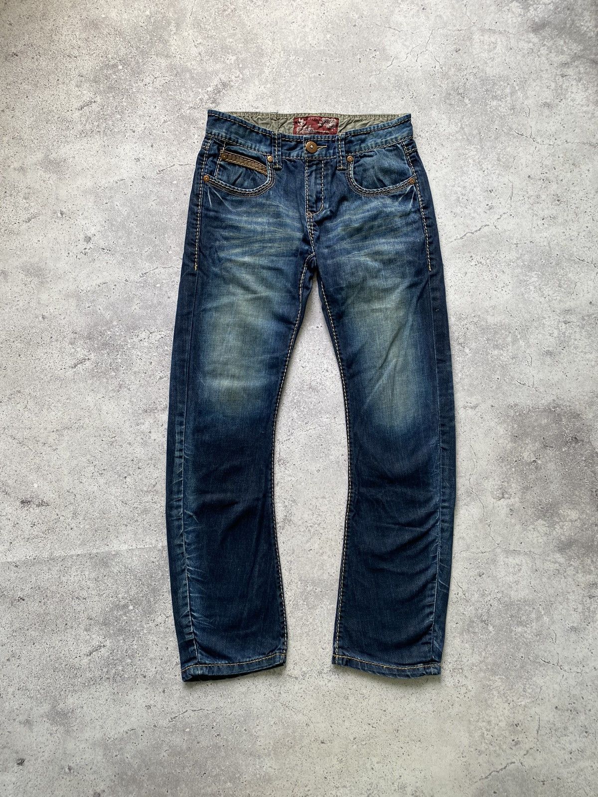 image of If Six Was Nine x Le Grande Bleu L G B Japan Style Tough Jeansmith Faded Distressed Denim Pants Lgb
