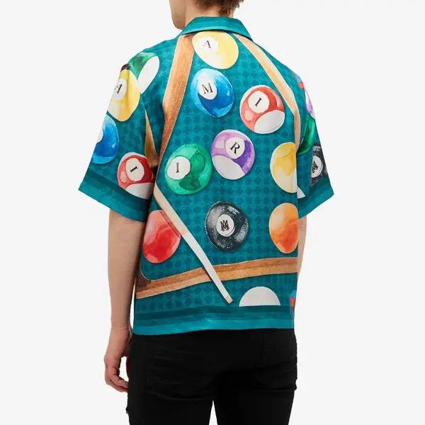 Amiri o1h1sh10525 Billiards Bowling Shirt in Evergreen Size US XL / EU 56 / 4 - 3 Thumbnail