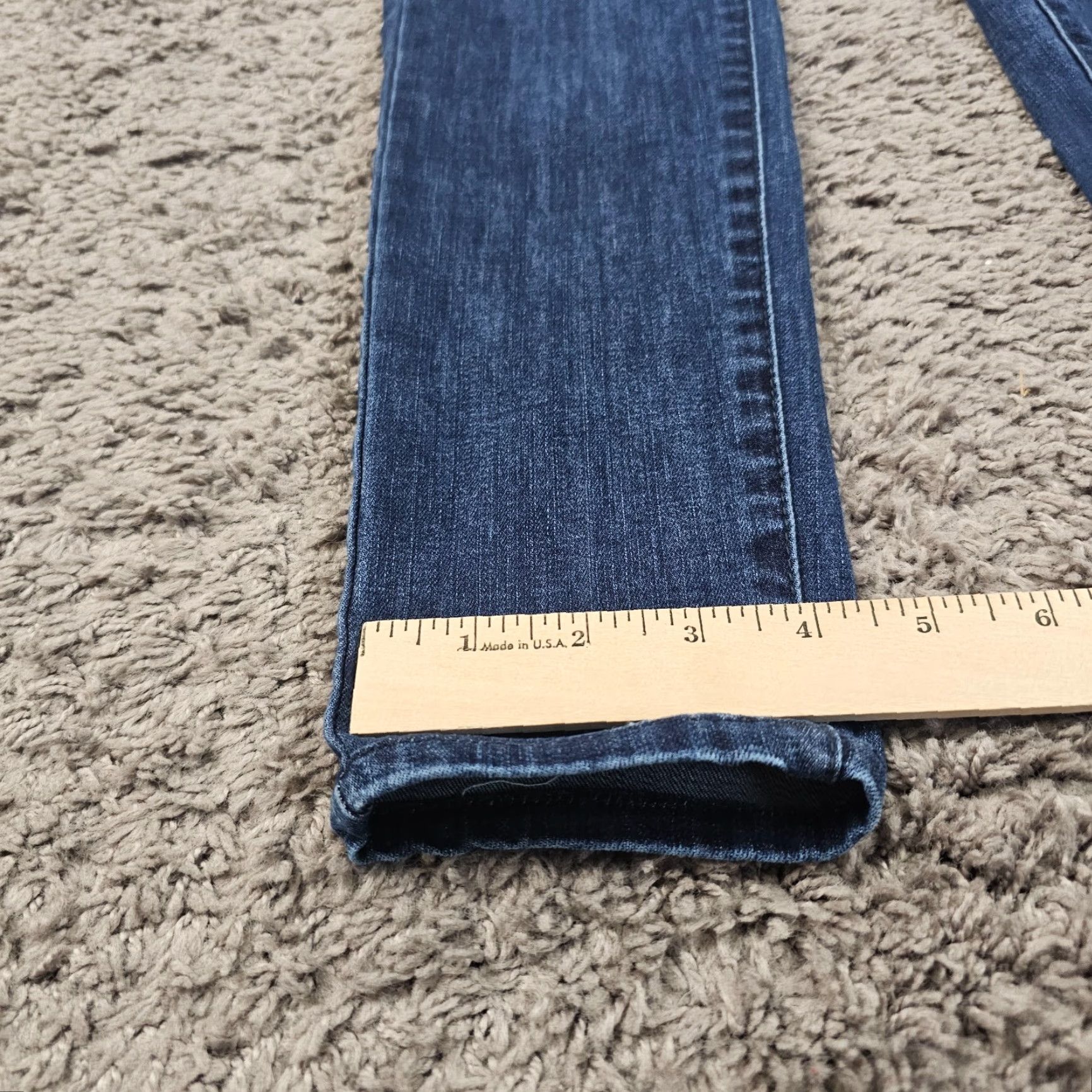 G-Star G-STAR RAW Jeans Skinny 26 Womens Low Dark Wash 24x26 Stretch Distressed 3301 Model 3301 Blue Denim Womens Size 26" / US 2 / IT 38 - 7 Thumbnail