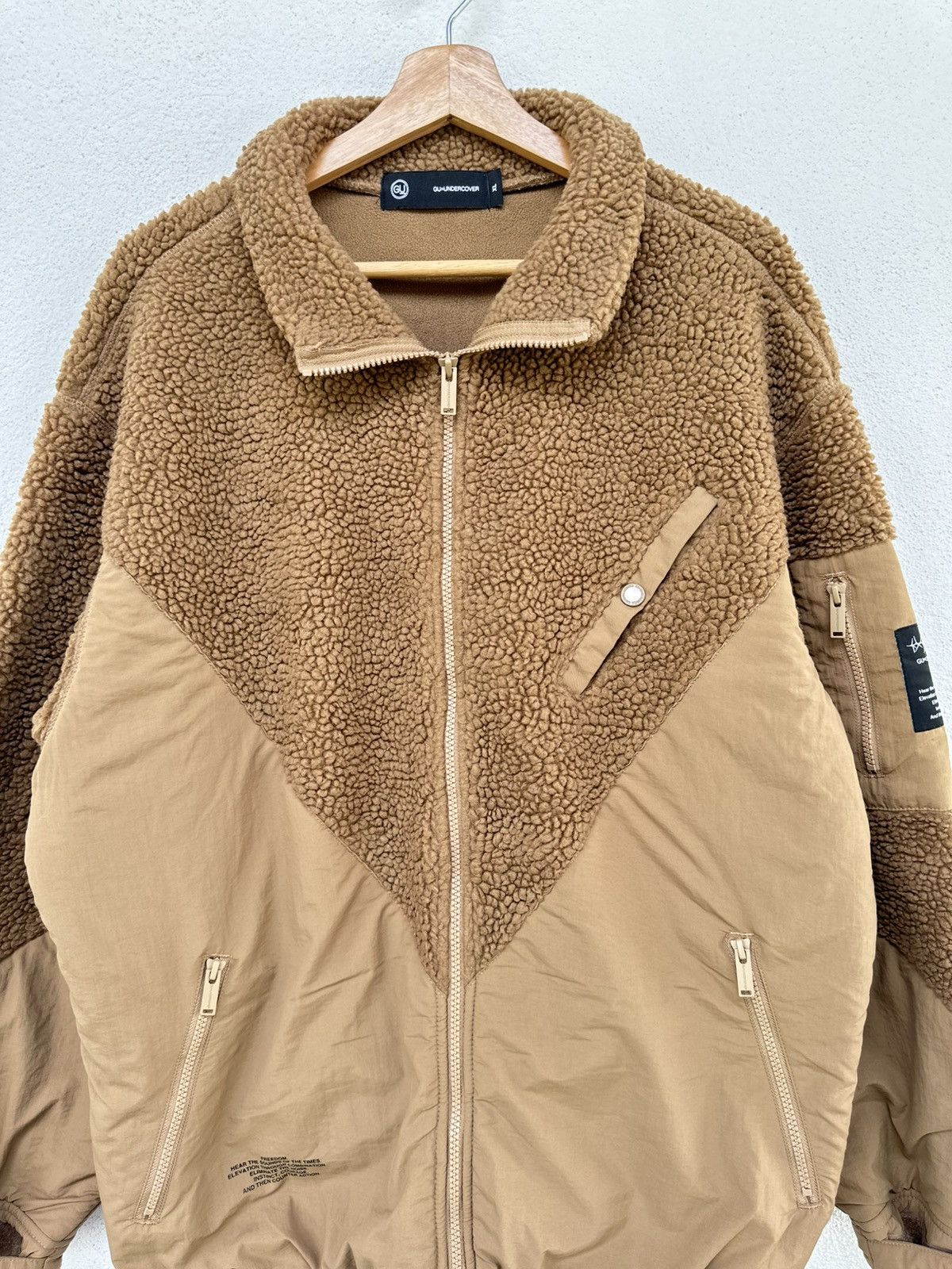 GU × Japanese Brand × Undercover Freedom Noise Undercover x Gu Wool Jacket Size US XL / EU 56 / 4 - 4 Thumbnail