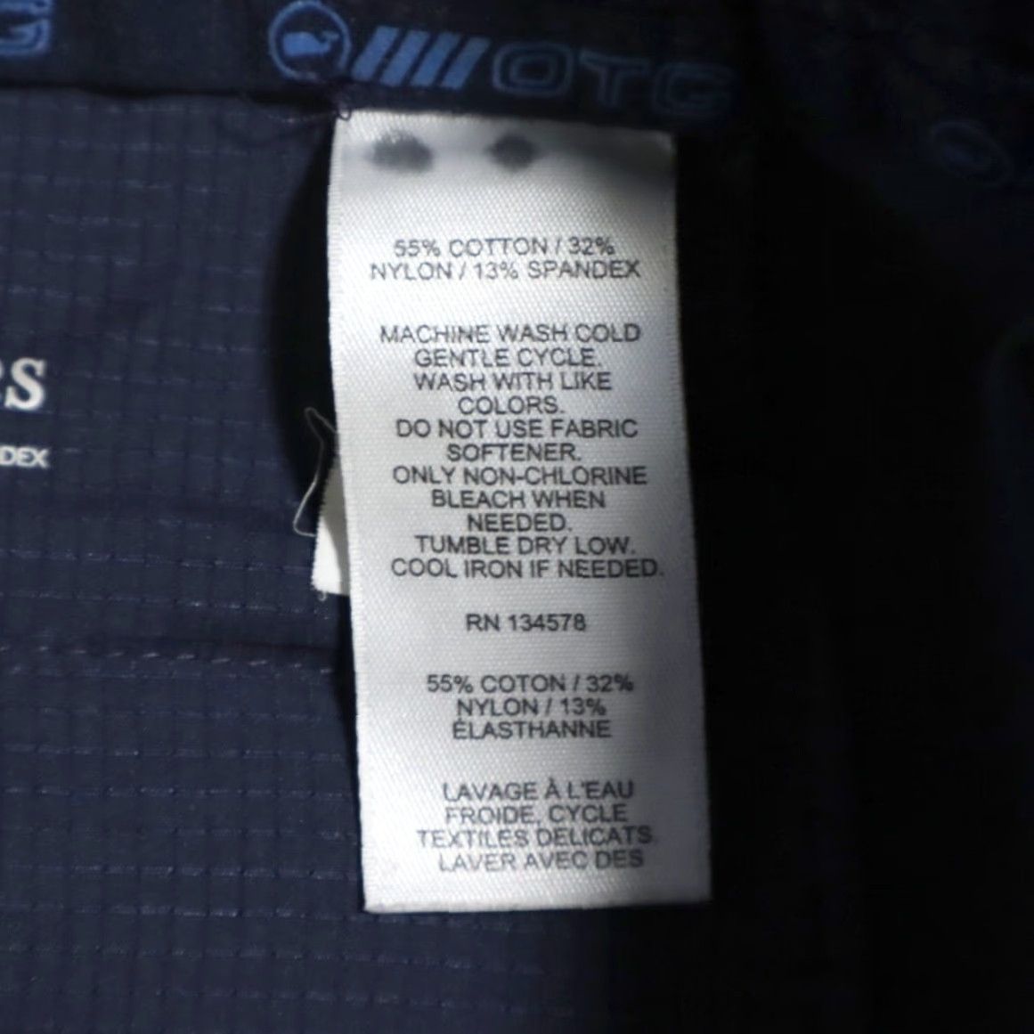 Vineyard Vines Vineyard Vines High Stretch OTG Performance Pants Navy Blue Men's 36 Chino Regular Fit Cotton Blend 36 Regular Mens Size US 36 / EU 52 - 6 Thumbnail