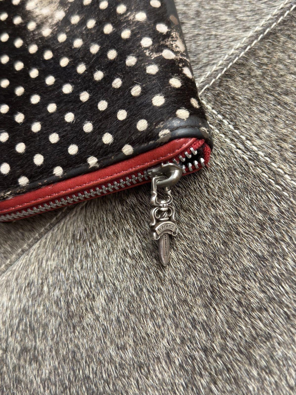 Chrome Hearts Chrome Hearts PolkaDot Pony Fur Patch Long Wallet Size ONE SIZE - 4 Thumbnail