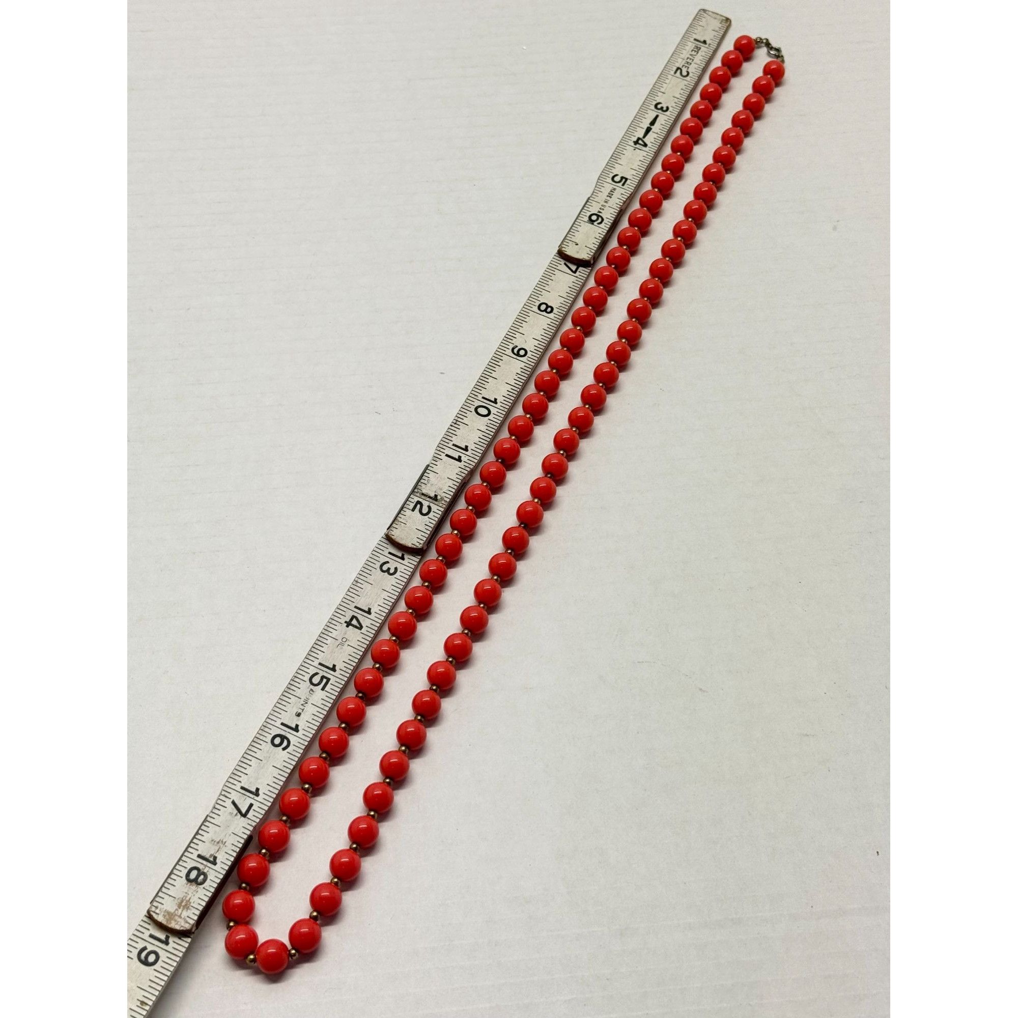 Vintage Vintage orange beaded necklace Size ONE SIZE - 5 Thumbnail