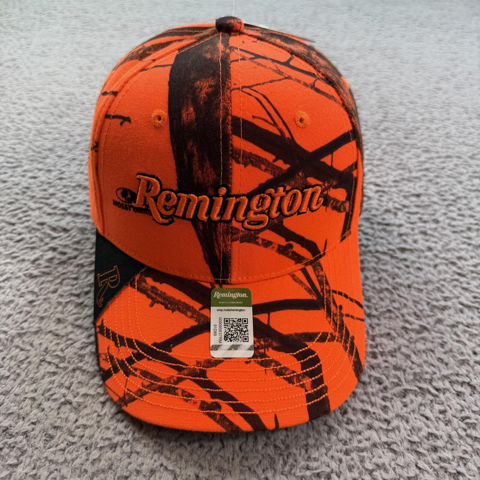 Mossy Oaks Remington Mossy Oak Orange Camo Hat Cap Adjustable Strap NWT Size ONE SIZE - 1 Thumbnail