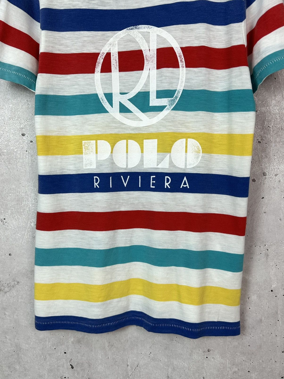 Polo Ralph Lauren × Ralph Lauren Polo Ralph Lauren Stripped Multicolor Short Sleeve T-shirt Size US S / EU 44-46 / 1 - 3 Thumbnail