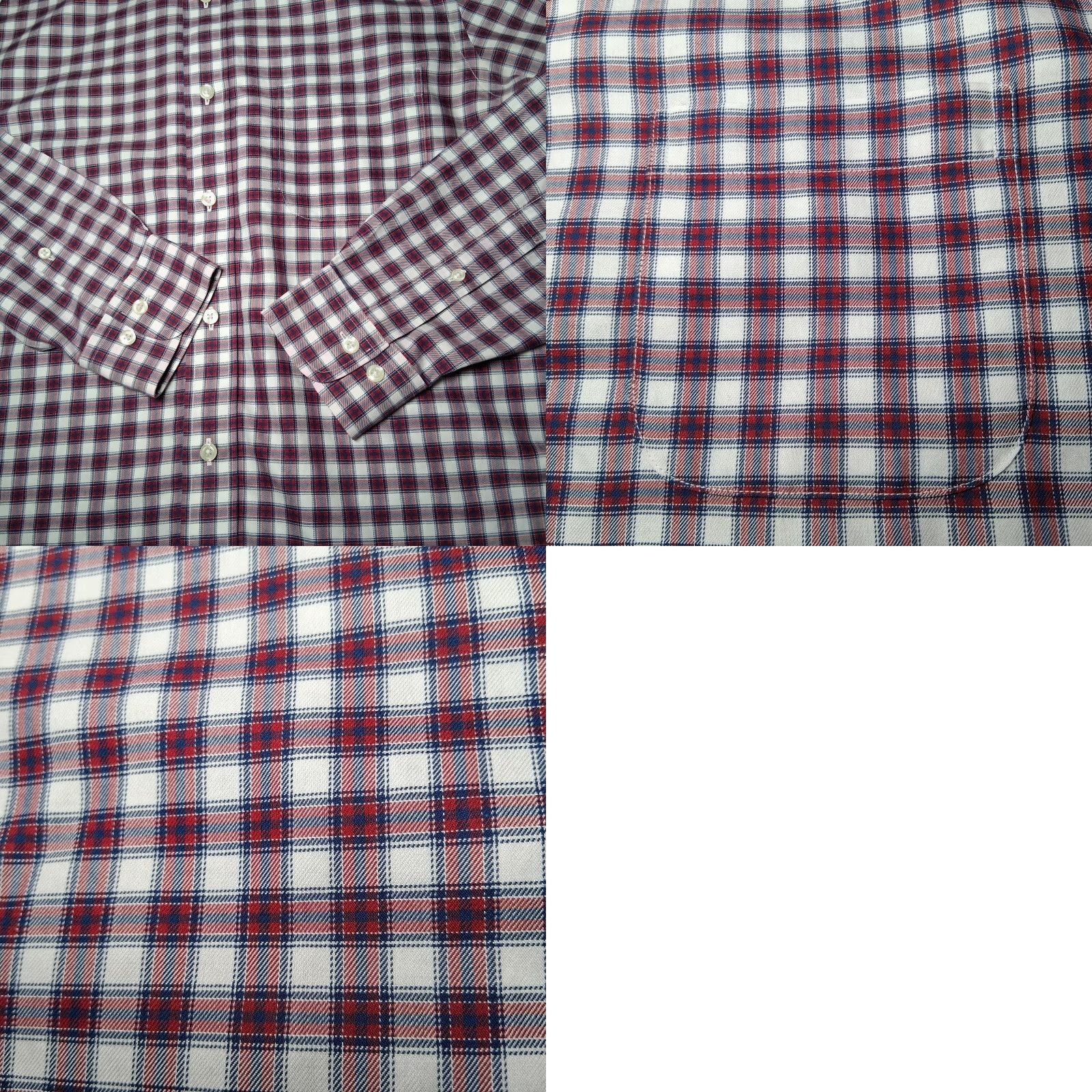 Brooks Brothers Brooks Brothers Dress Shirt Men Medium Regent Fit White Red Blue Plaid Button Down Shirt Size US M / EU 48-50 / 2 - 9 Thumbnail