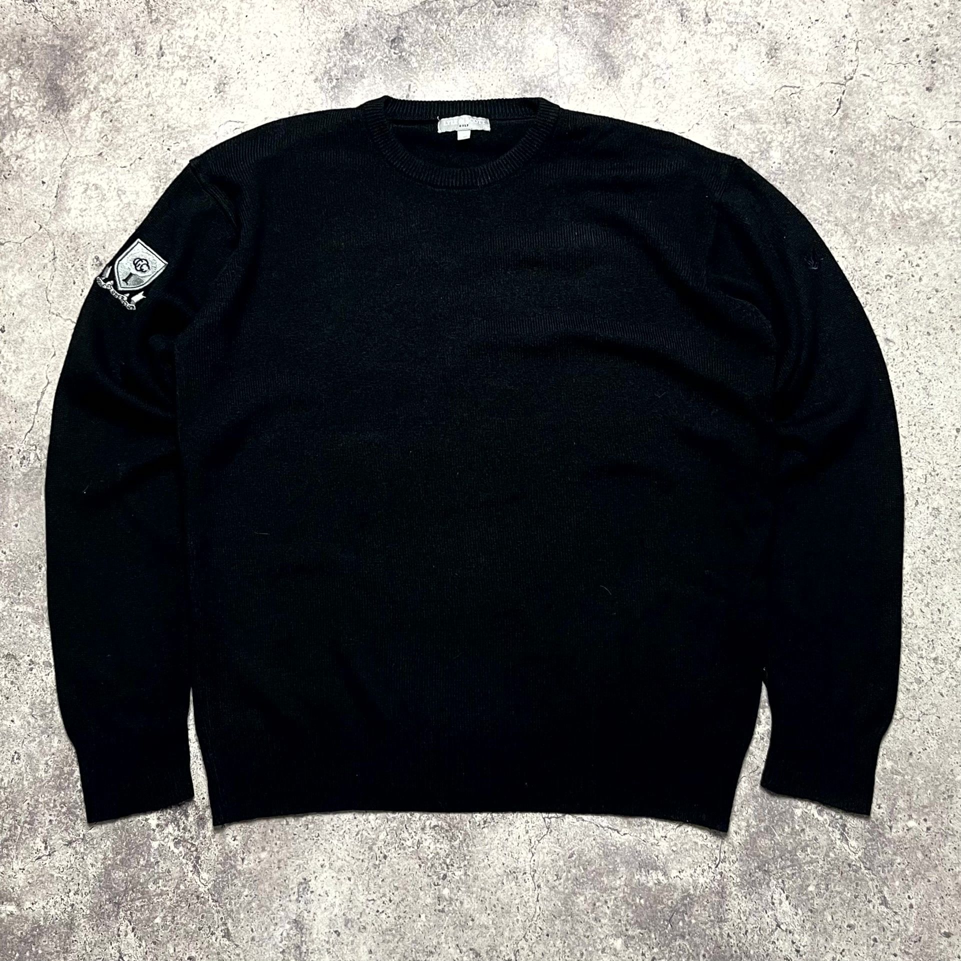Lyle & Scott Lyle & Scott Golf Crewneck Wool Black Sweater Size M Size US M / EU 48-50 / 2 - 1 Thumbnail