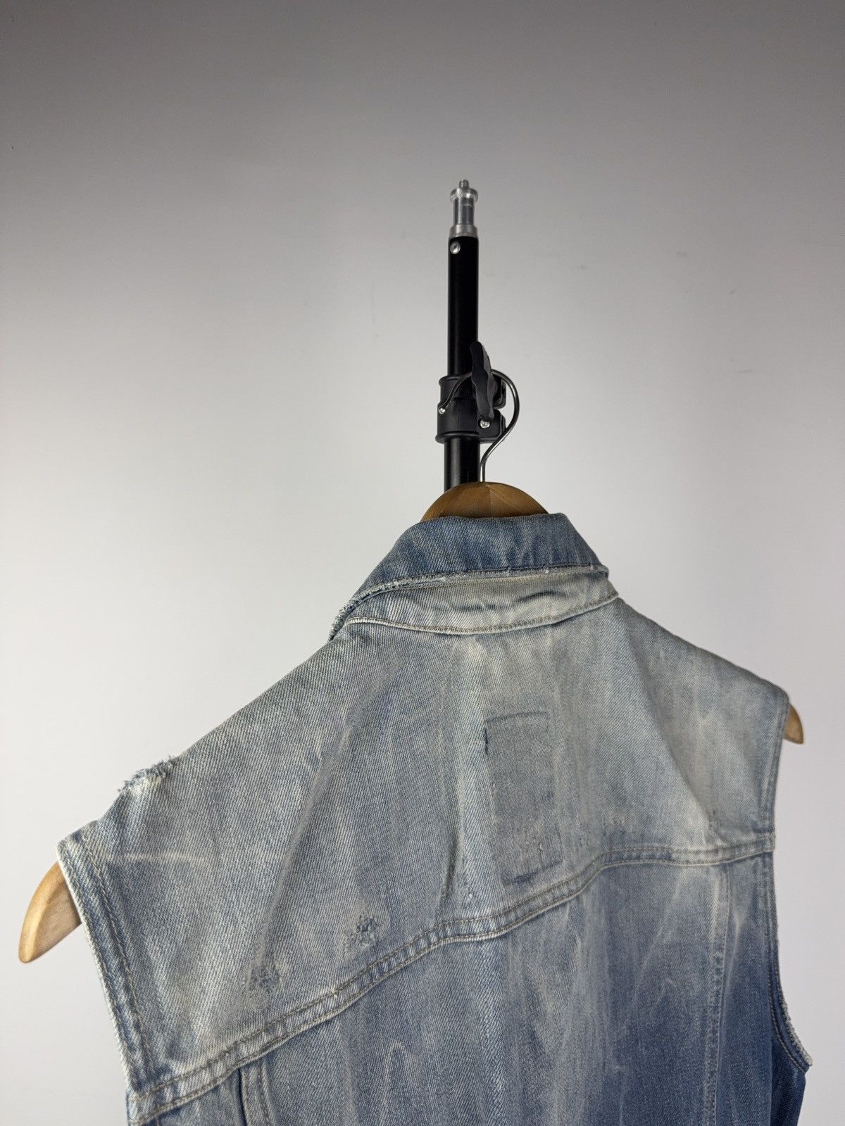 G-Star Vintage 00s G-Star RAW Distressed Denim Vest Retro Y2K Size US S / EU 44-46 / 1 - 9 Thumbnail