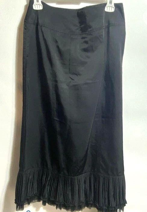 Tempo Paris Black Maxi Skirt Sz M