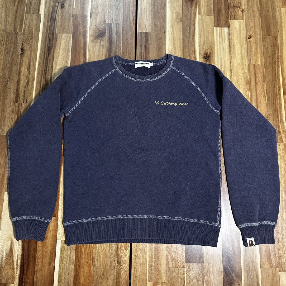 Bape A Bathing Ape Big Logo Crewneck Sweatshirt Size XS / US 0-2 / IT 36-38 - 2 Thumbnail