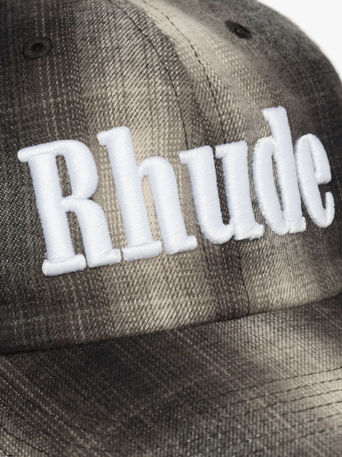 Rhude RHUDE Gray Flannel 6-Panel Cap Size ONE SIZE - 8 Thumbnail