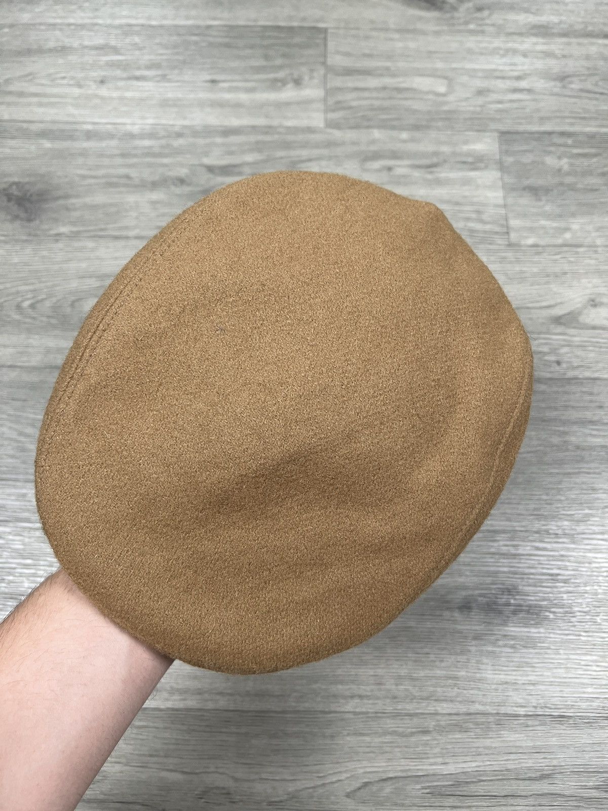 Lacoste Lacoste Unisex Wool Flat Cap Beret Hat Light Brown size 56 Size ONE SIZE - 2 Thumbnail