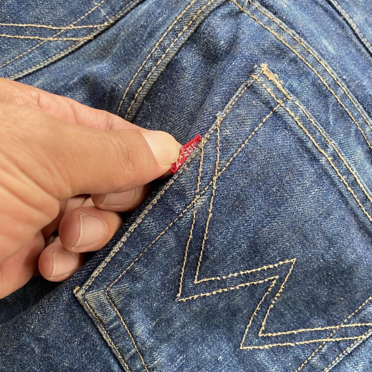 If Six Was Nine × Issey Miyake × Le Grande Bleu (L.G.B.) Vintage 80's Edwin Blue Jeans Mud Wash w31 Size US 31 - 9 Thumbnail