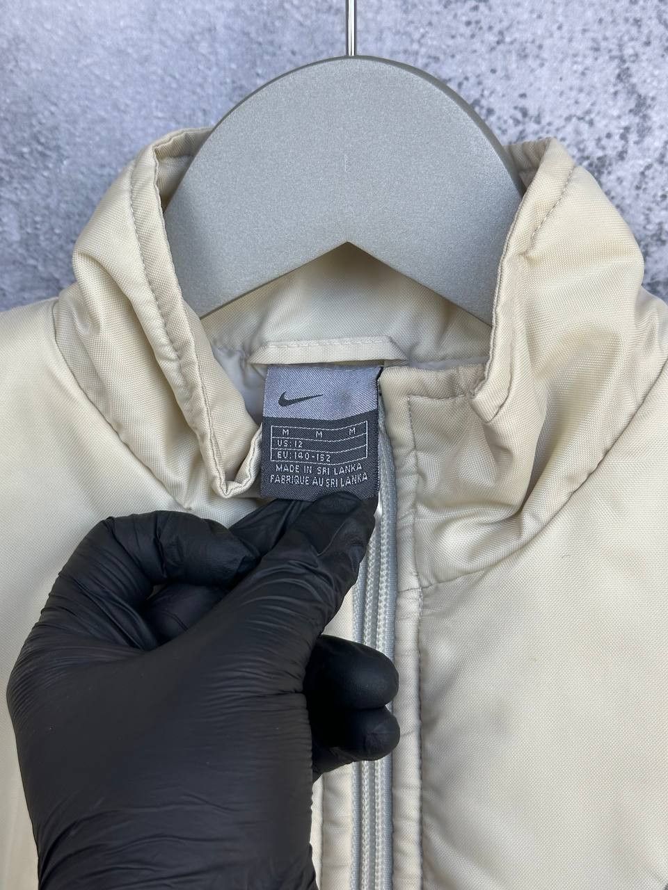 Nike Nike Y2K Puffer Padded Jacket Nylon Swoosh Cream Quilted Size M / US 6-8 / IT 42-44 - 10 Thumbnail