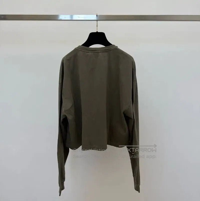 Miu Miu Miu Miu Army Green Long Sleeve T-Shirt . Size S / US 4 / IT 40 - 2 Thumbnail