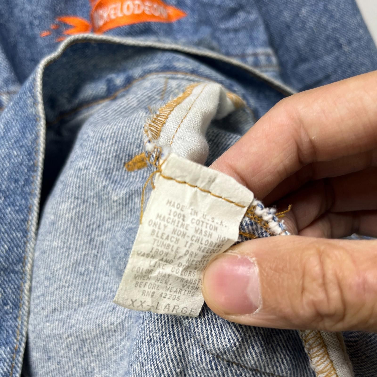 Nickelodeon Vintage 90s Nickelodeon Nick At Nite Denim Jacket 2XL Size US XXL / EU 58 / 5 - 10 Thumbnail