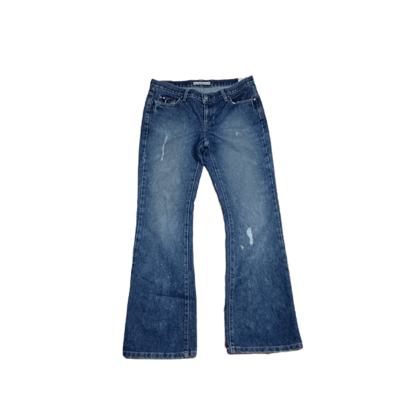 Tommy Hilfiger 🔥🔥Distressed Tommy Hilfiger Baggy Flared Pants Size US 32 / EU 48 - 2 Thumbnail