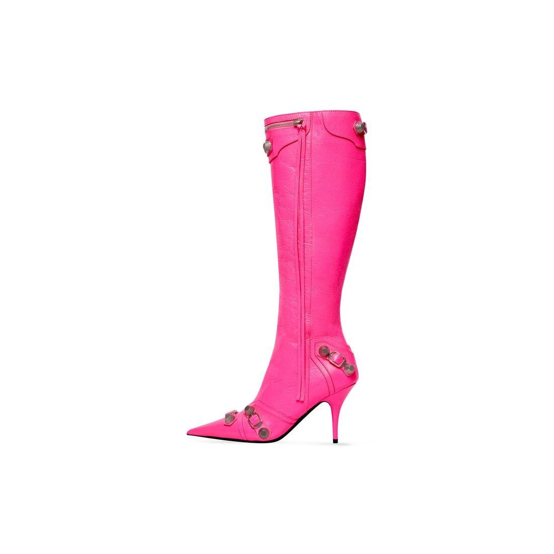 Balenciaga o1w1db10125 Cagole 90mm Boots in Fluo Pink Size US 8 / IT 38 - 4 Thumbnail