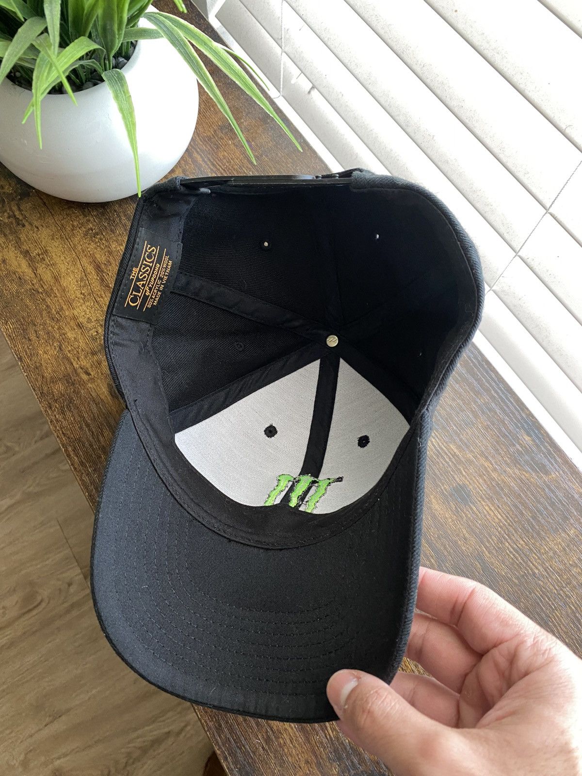 Fox Racing Y2K Black Monster Energy Drink Snapback Hat Size ONE SIZE - 5 Thumbnail
