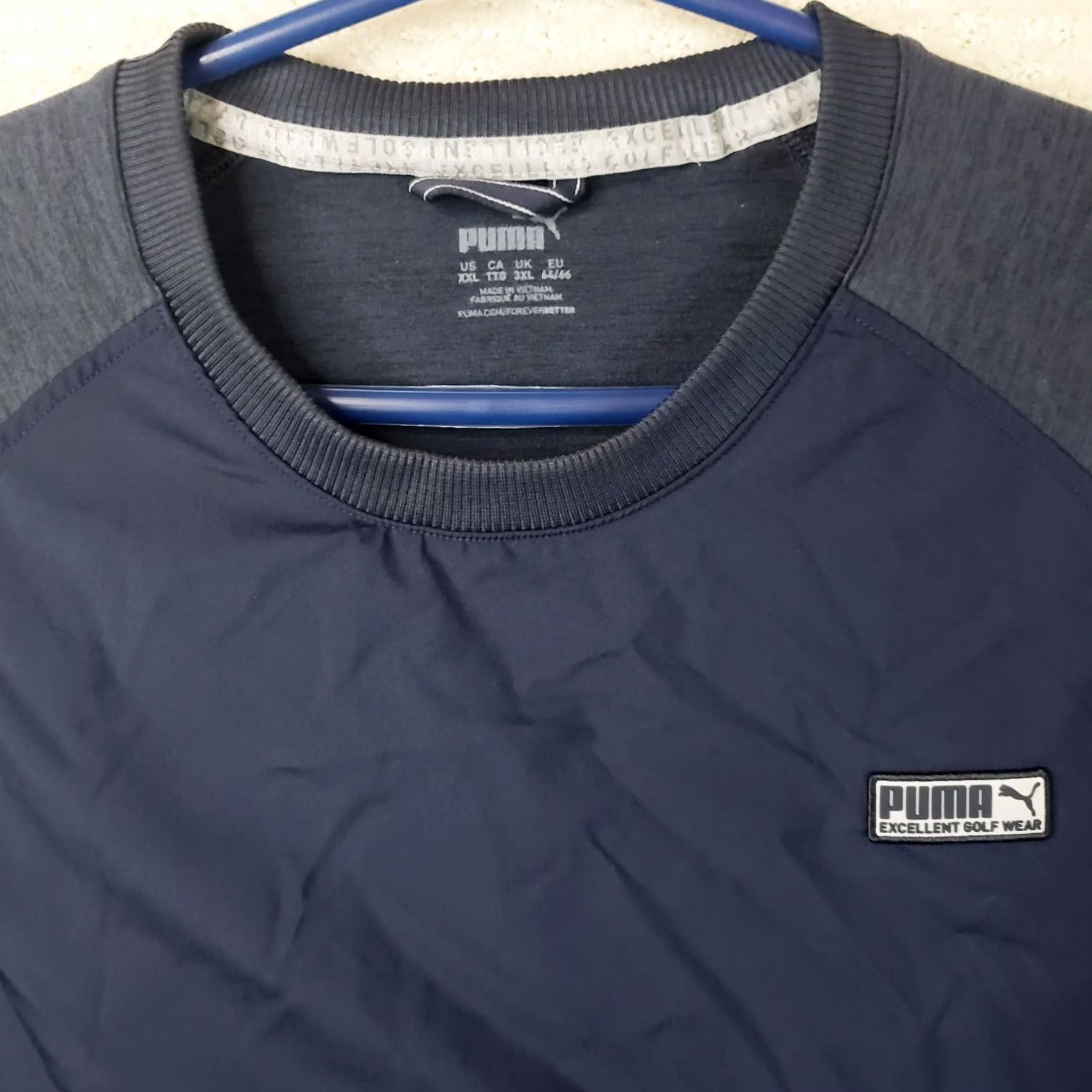 Puma PUMA Golf Pullover Jacket Mens 2XL Navy Blue Long Sleeve Performance Activewear Size US XL / EU 56 / 4 - 4 Thumbnail
