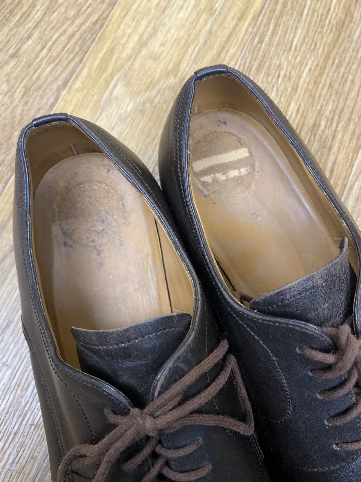Bally Bally Brown Leather Swiss Made Derby Shoes Size US 10 / EU 43 - 6 Thumbnail
