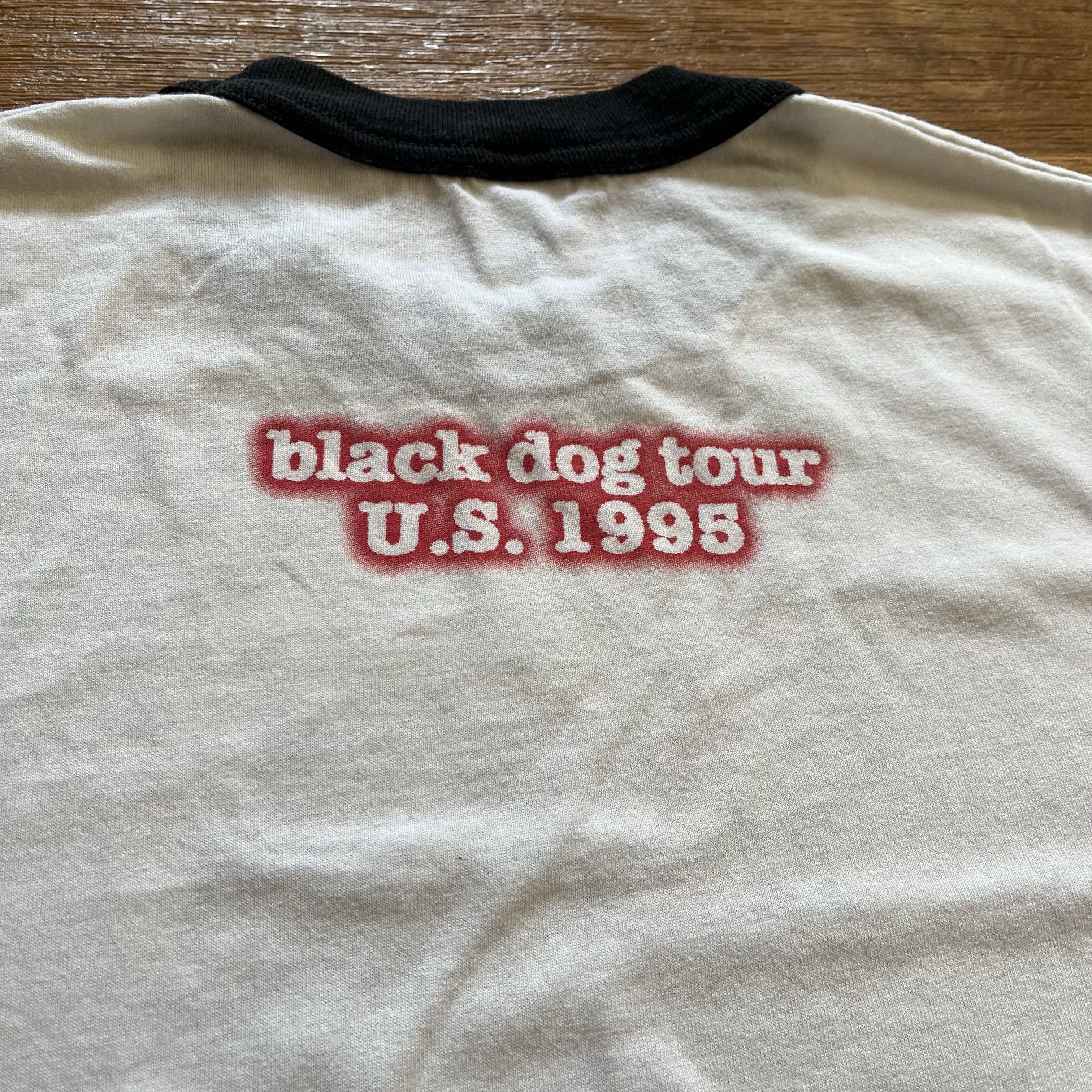 Soffe Vintage 1995 Bush Black Dog U.S. Tour Ringer Shirt Size US XL / EU 56 / 4 - 5 Thumbnail