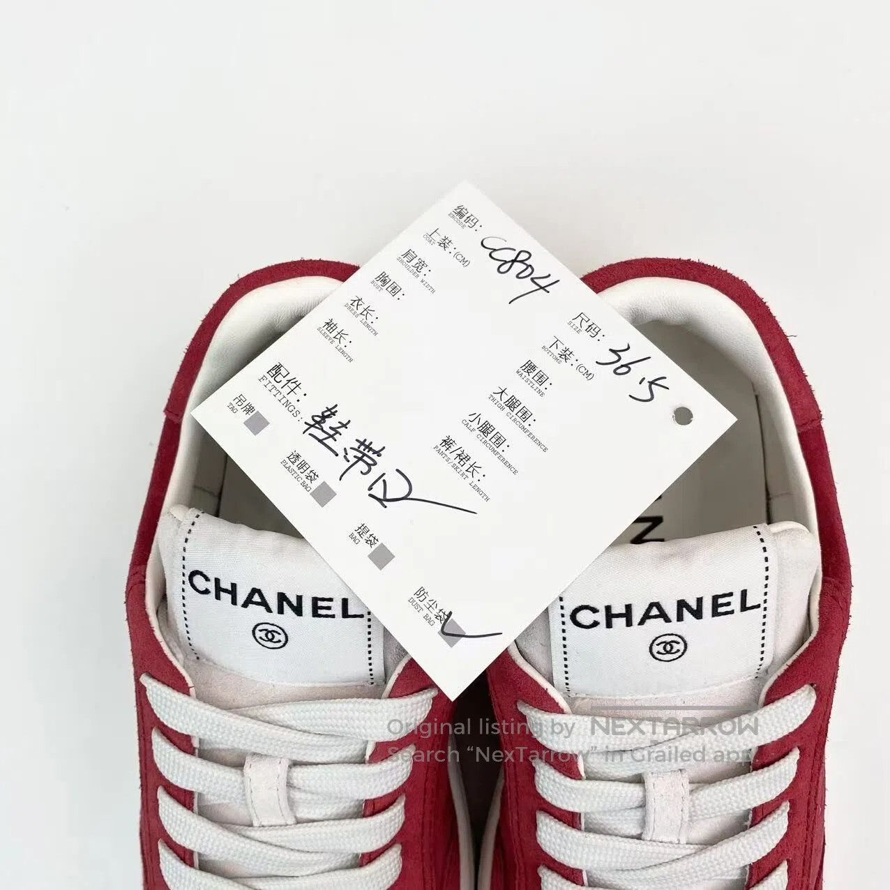 Chanel Chanel Red logo board shoes| Size US 6 / IT 36 - 9 Thumbnail