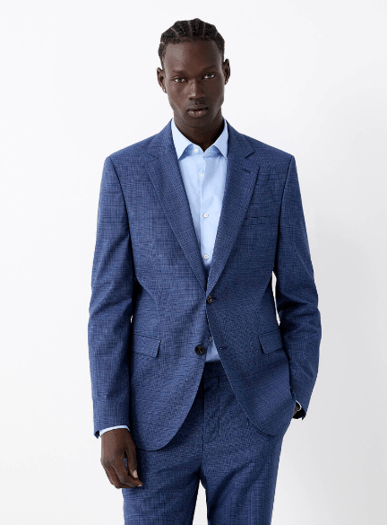 Hugo Boss BNWT AW25 HUGO BOSS MIDNIGHT BLUE END ON END JACKET 38R Size 38R - 1 Thumbnail