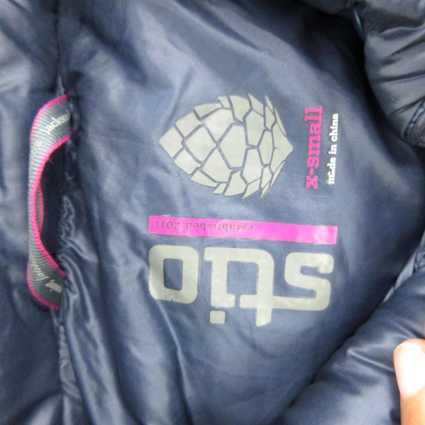 Vintage Stio Down Puffer Jacket Womens XS Blue Quilted Full Zip Collared Warm Insulated Size XS / US 0-2 / IT 36-38 - 6 Thumbnail