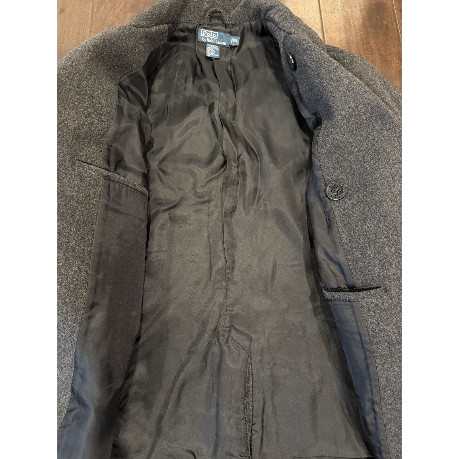 Polo Ralph Lauren Polo Ralph Lauren Peacoat Wool Blend Double Breasted Lined Size US XL / EU 56 / 4 - 3 Thumbnail